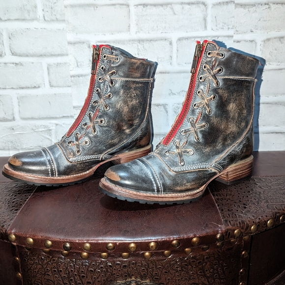 Freebird Liverpool Boot Size 8 RED ZIPPER Ice Color - Picture 10 of 12